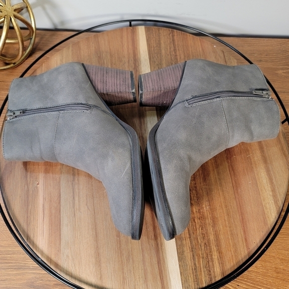Sugar Ebba Vegan Leather Gray ankle boots Size 10 - Picture 10 of 17